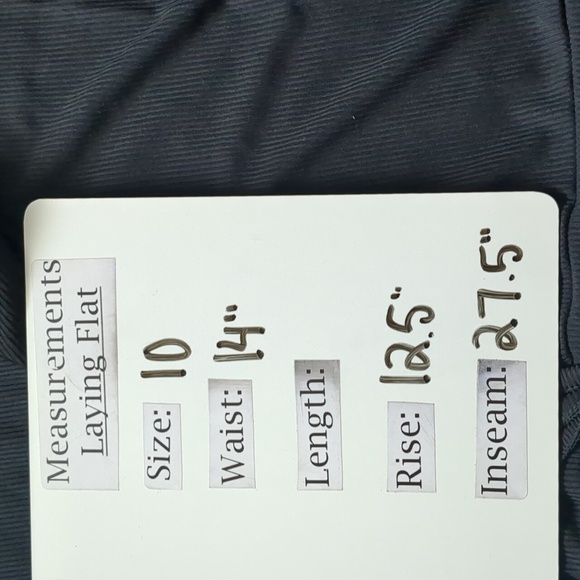 PrettyLittleThing Shape Black Ribbed High Waist Leggings size 10 - Picture 7 of 7